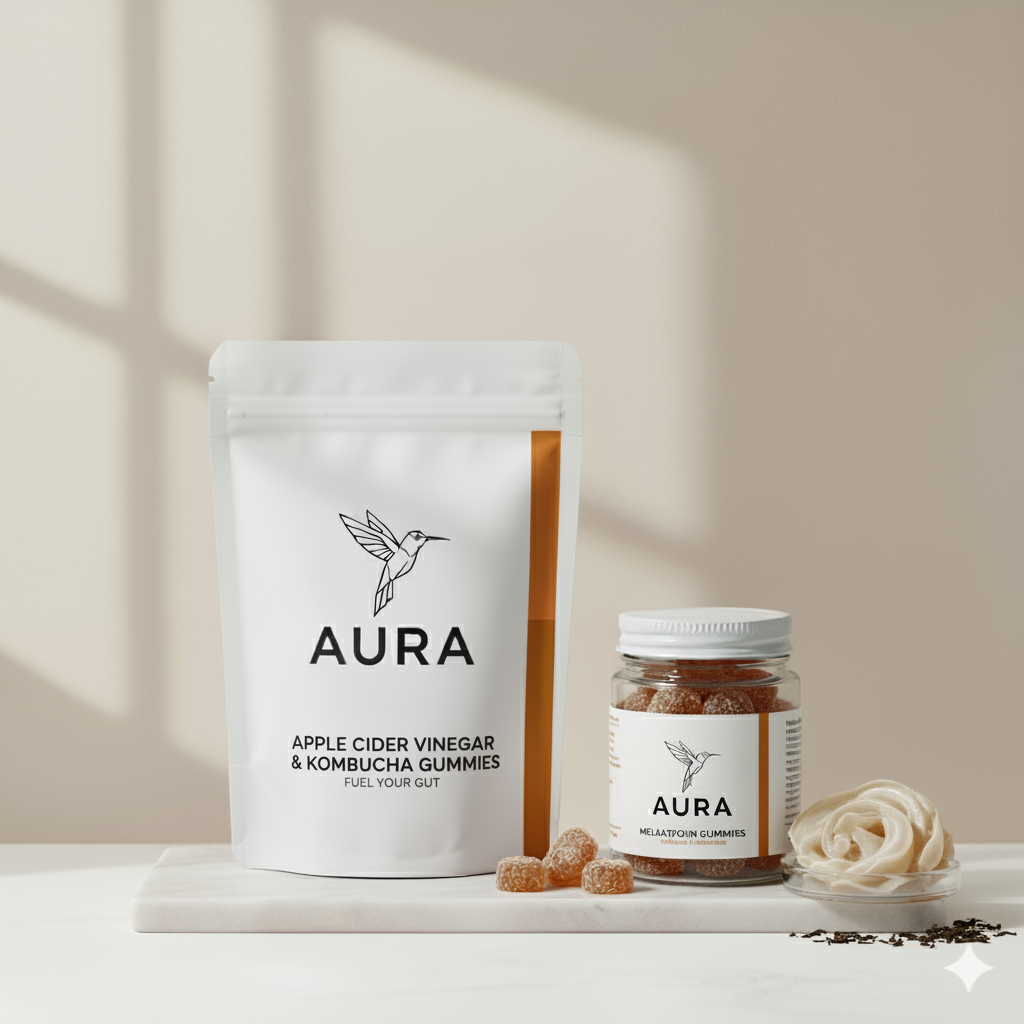AURA Gummies Apple Cider Vinegar & Kombucha | 40 Gummies